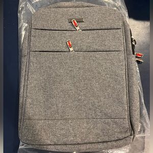 Gray laptop bag